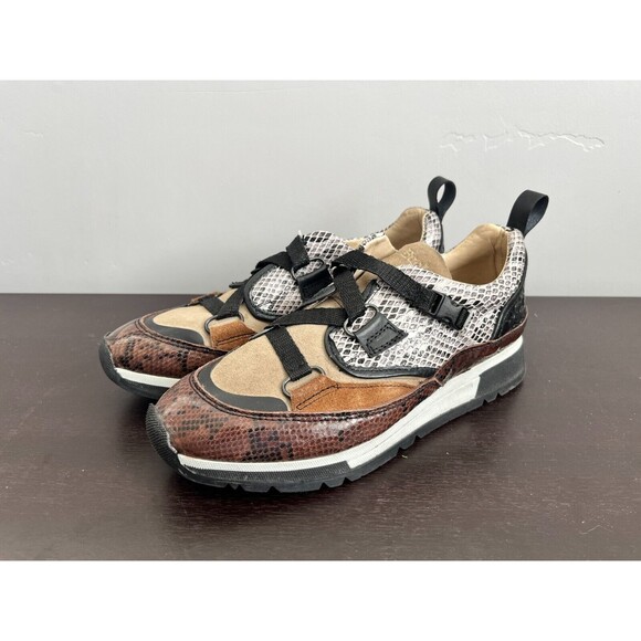 Buckhouse Sneaker Dominy 100% Cowhide Lining Snakeskin Sonnie Style Women Size 8 - Picture 9 of 9